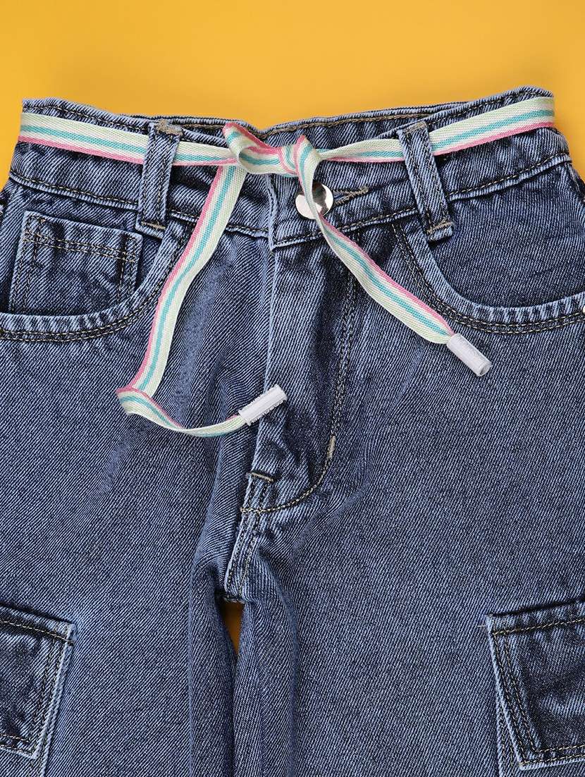 boys denim blue cargo regular fit - 22176415 -  Standard Image - 2