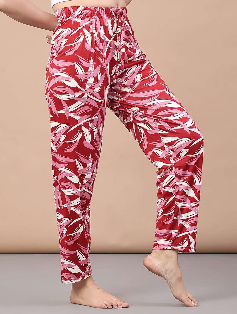 women printed mid rise nightwear pajama - 22176444 -  Standard Image - 2