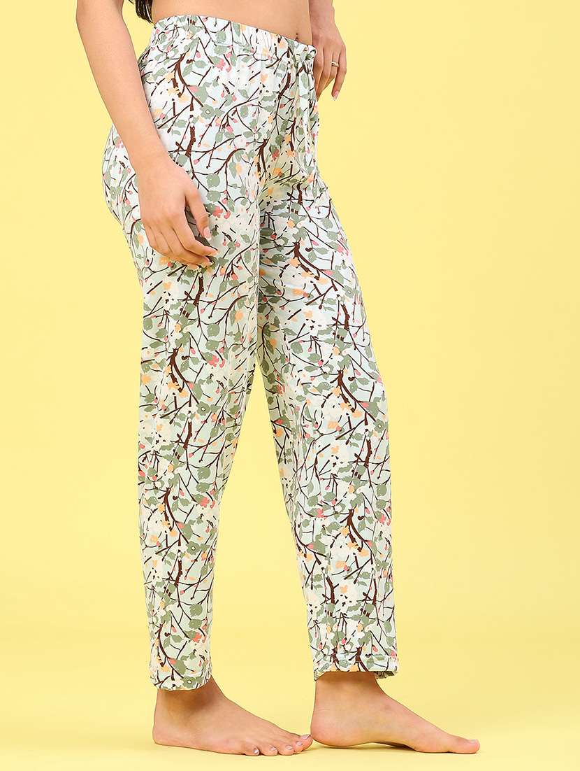 women printed mid rise nightwear pajama - 22176445 -  Standard Image - 2