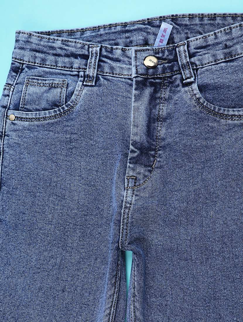 girls solid md rise bootcut jeans - 22176450 -  Standard Image - 2