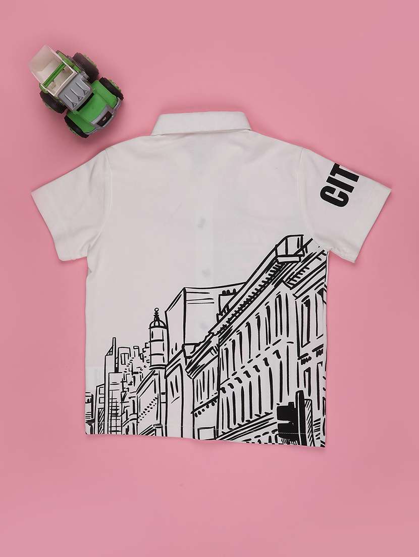 boys collared short sleeve shirt - 22176455 -  Standard Image - 2