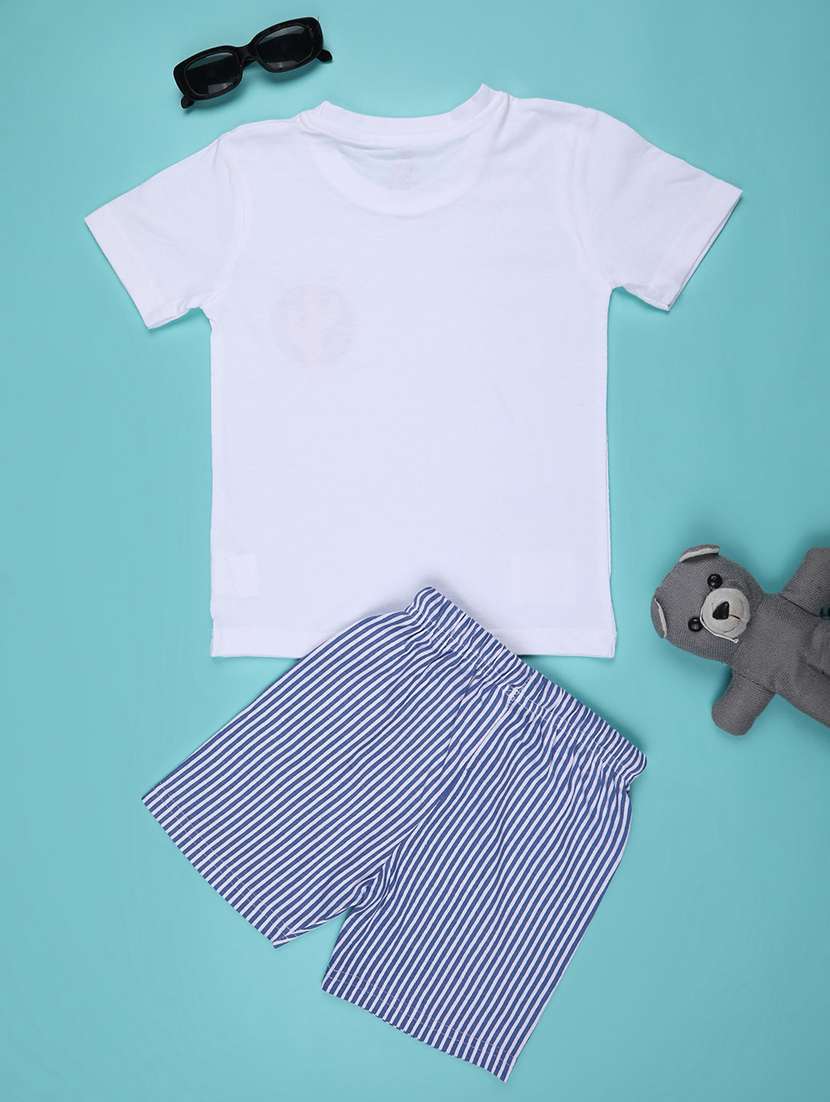 boys printed t-shirt and shorts co-ord set - 22176498 -  Standard Image - 2