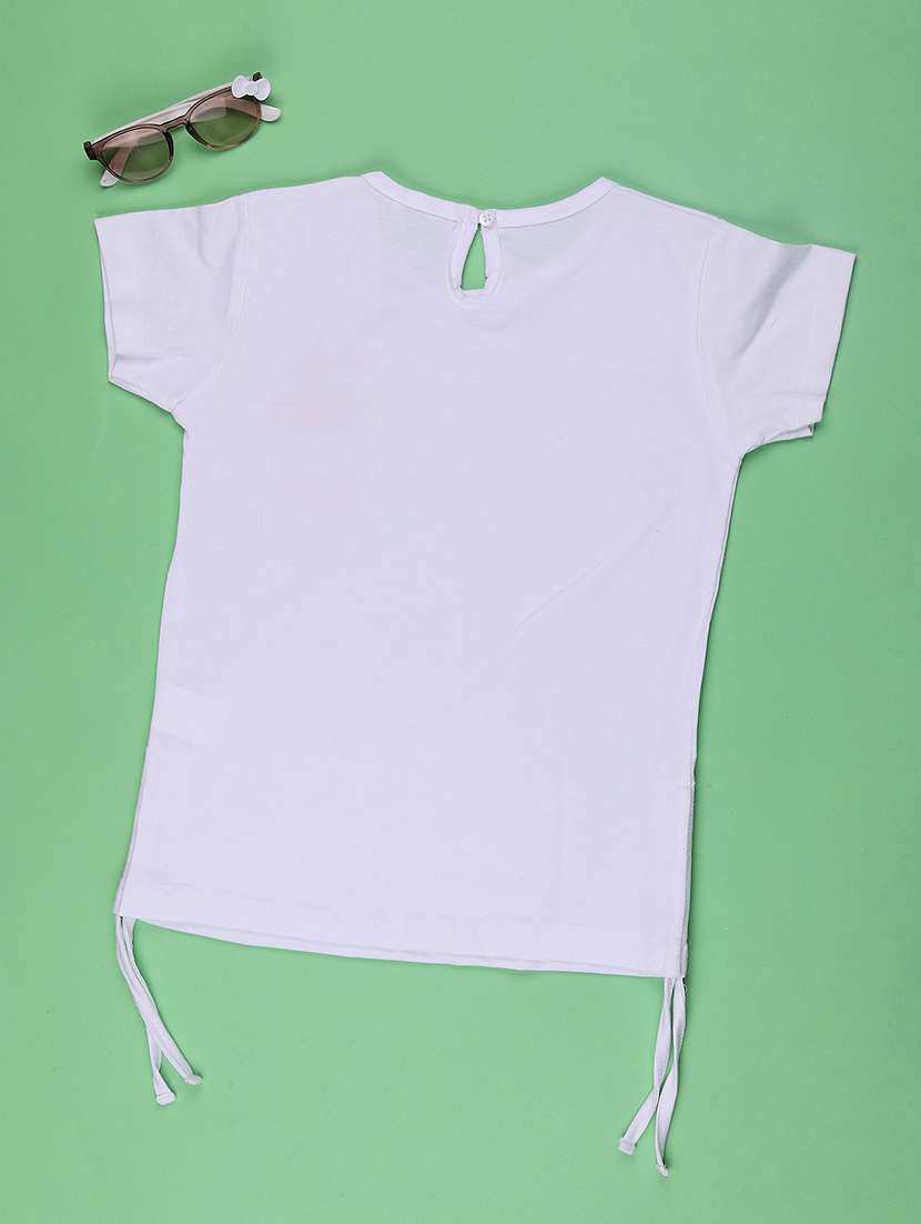 white cotton blend tshirt - 22176511 -  Standard Image - 2