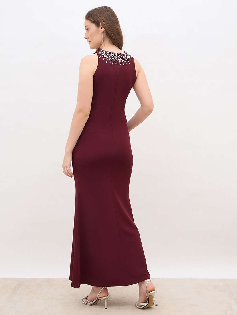 women embellished sleeveless sheath dress - 22176607 -  Standard Image - 2