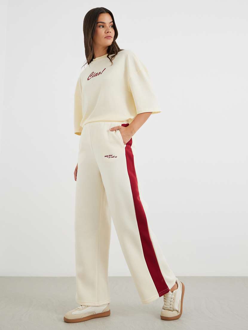 women tapered mid rise track pant - 22176731 -  Standard Image - 2