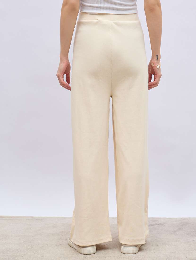 women solid mid rise track pant - 22176732 -  Standard Image - 2