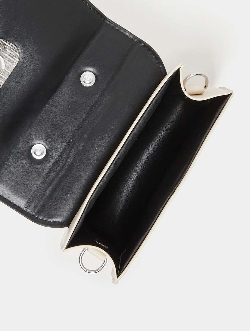 women cream color blocked handbag - 22176745 -  Standard Image - 2