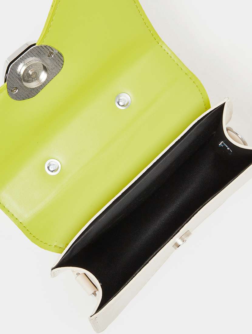 women cream color blocked handbag - 22176746 -  Standard Image - 2