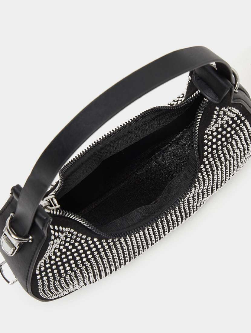 women black emebllished handbag - 22176748 -  Standard Image - 2