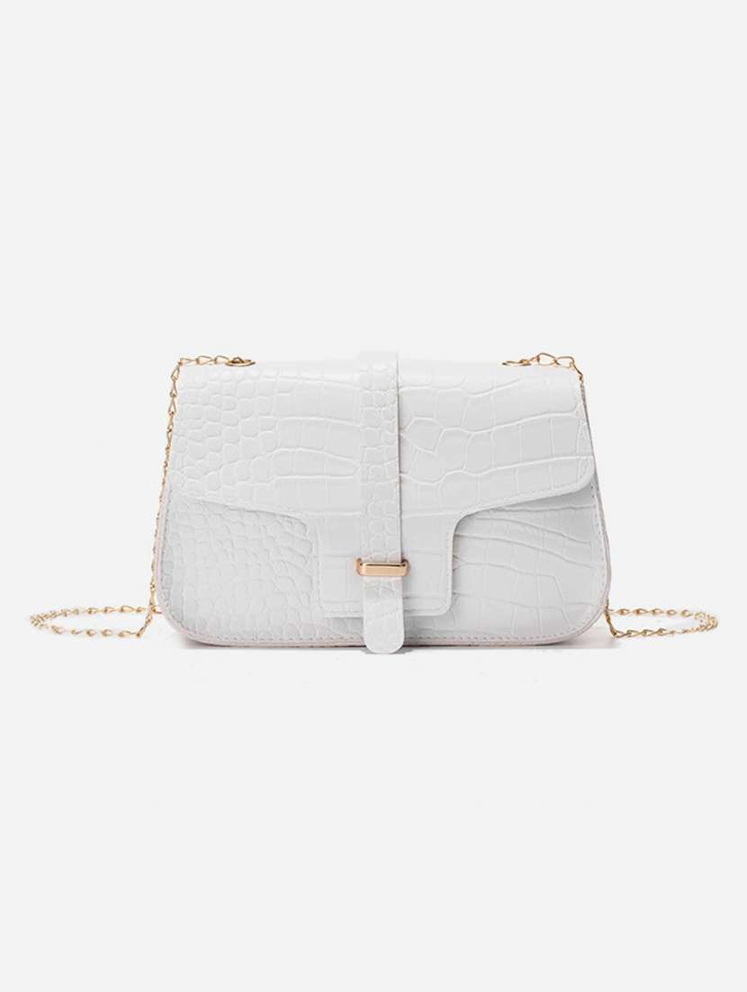women white solid handbag - 22176761 -  Standard Image - 2