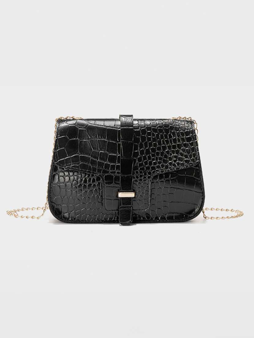 women black solid handbag