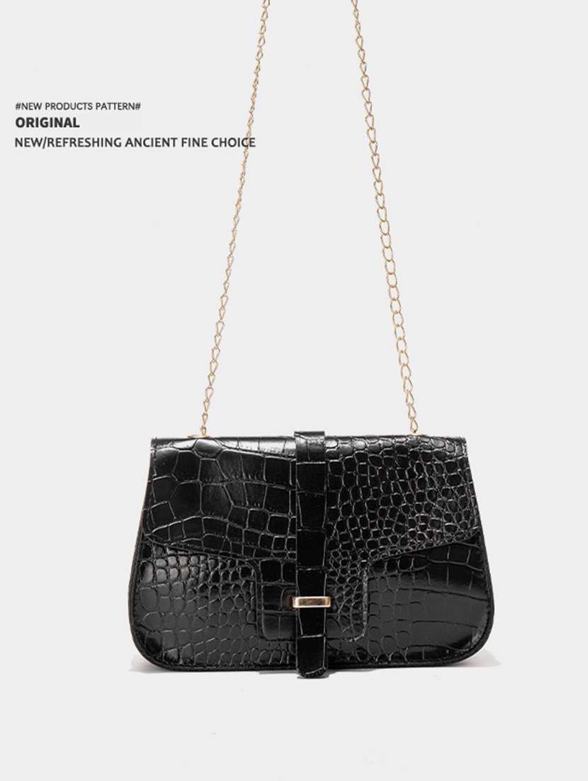 women black solid handbag - 22176762 -  Standard Image - 2