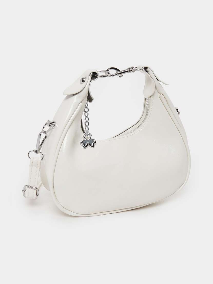 women white solid handbag - 22176765 -  Standard Image - 2