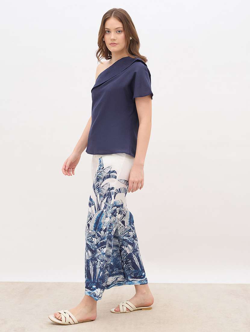 women printed top and trouser co-ord set - 22176790 -  Standard Image - 2