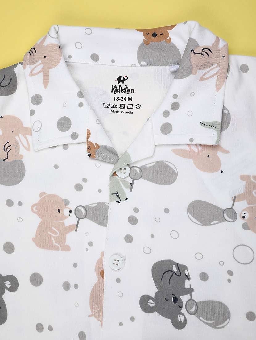 boys printed short sleeve co-ord set - 22176852 -  Standard Image - 2