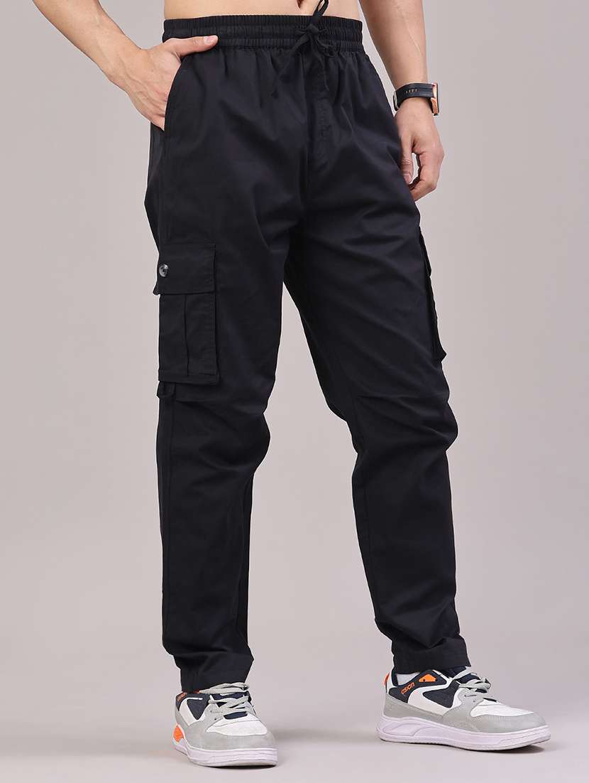 men solid mid rise regular fit cargo  - 22176891 -  Standard Image - 2