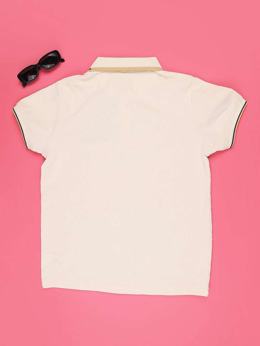 beige cotton plain tee - 22176946 -  Standard Image - 2
