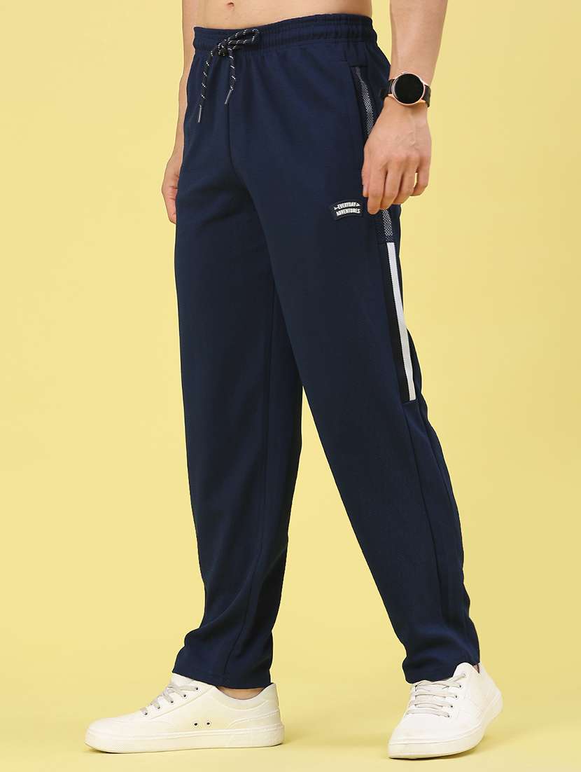 men side striped mid rise full length track pant - 22176994 -  Standard Image - 2