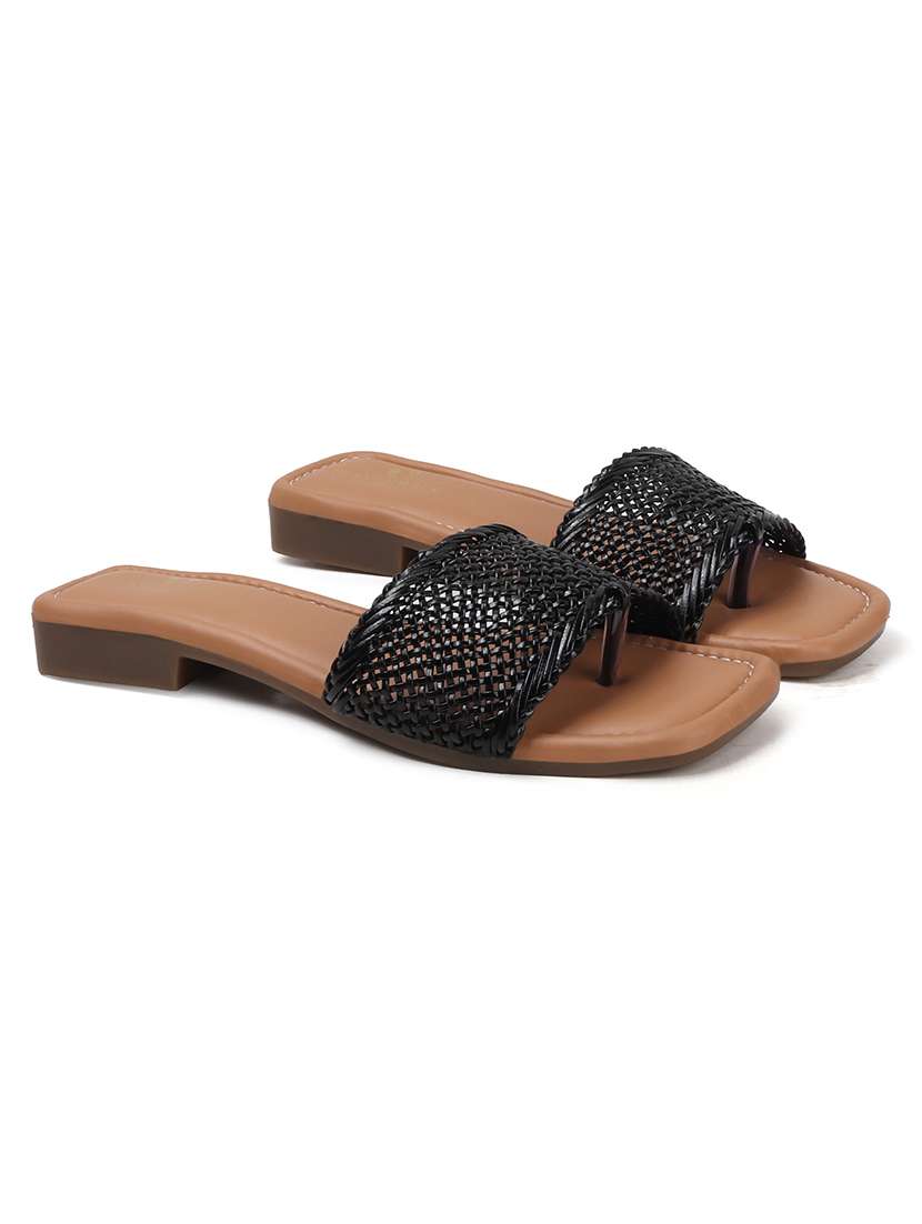 women black slip on sandal - 22177073 -  Standard Image - 2