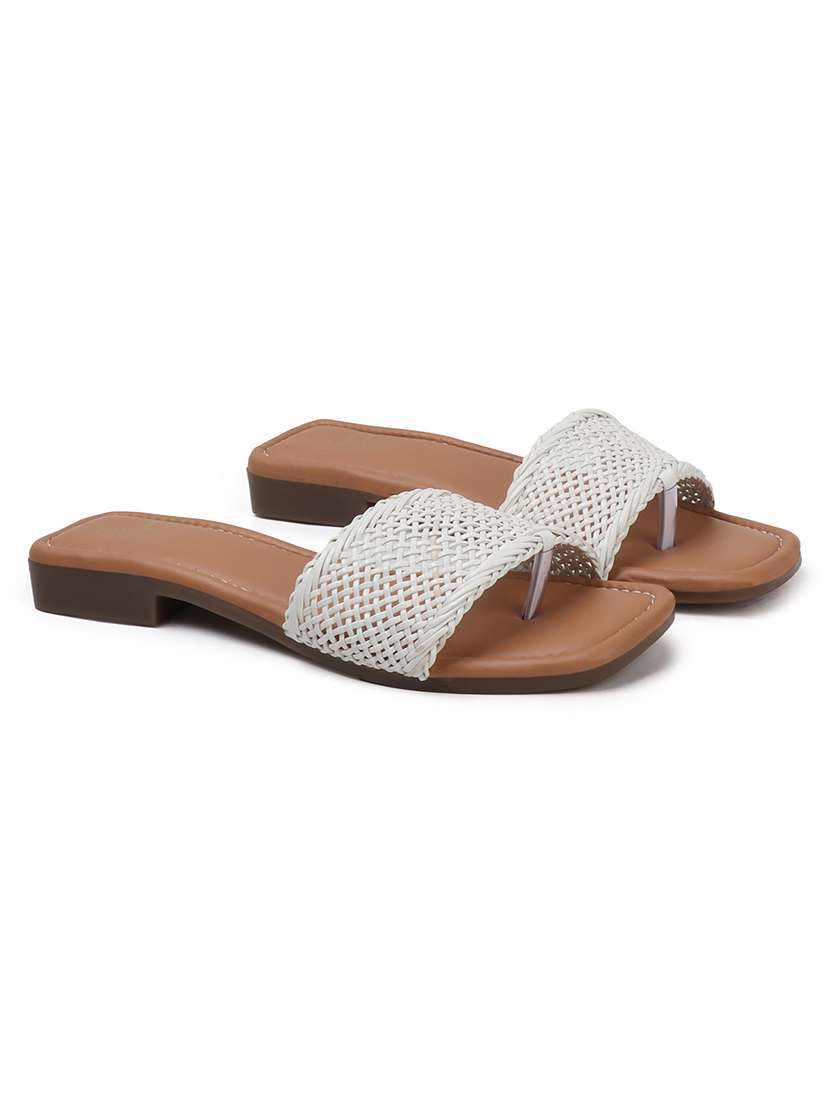 women white slip on sandal - 22177075 -  Standard Image - 2