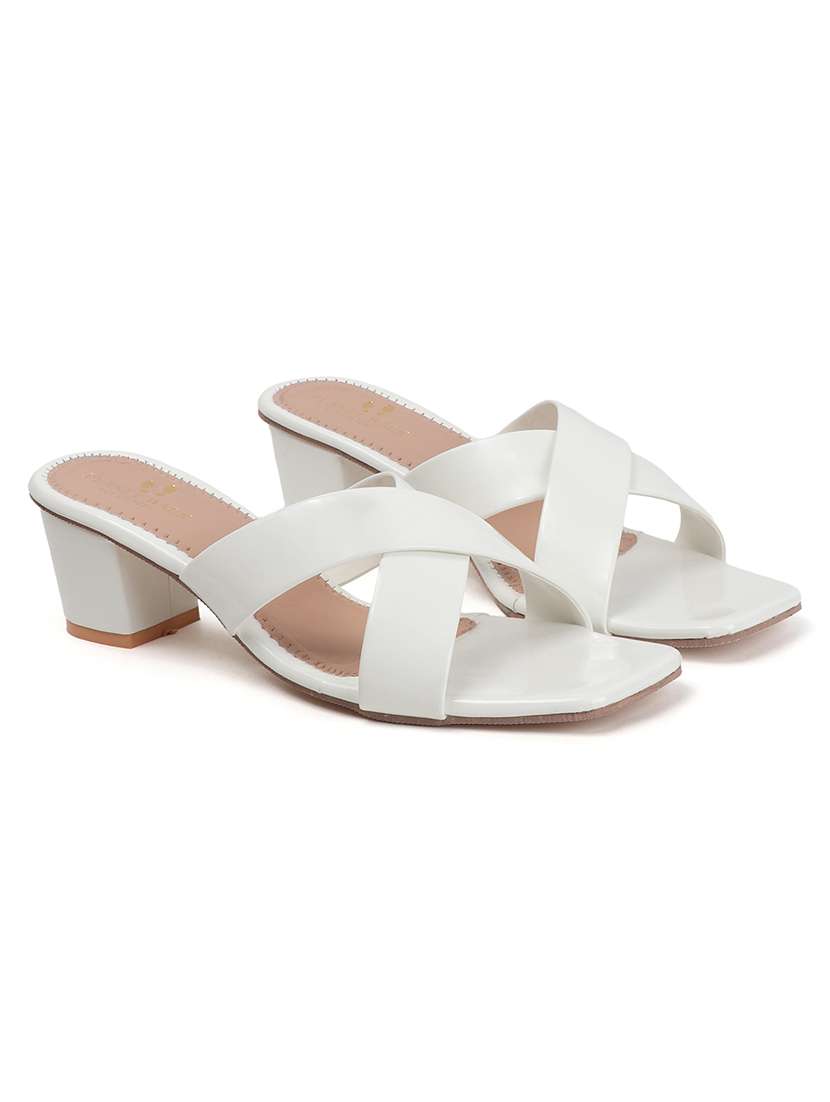 women white slip on block heel sandal - 22177101 -  Standard Image - 2