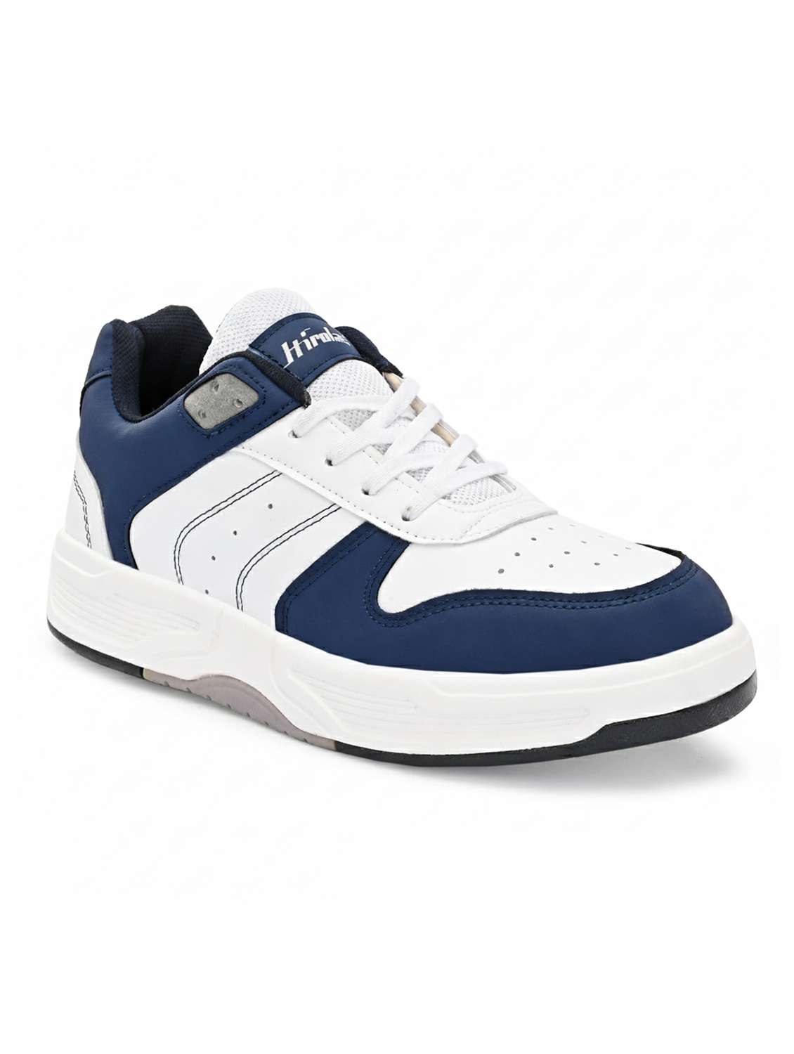 men blue lace up sneaker