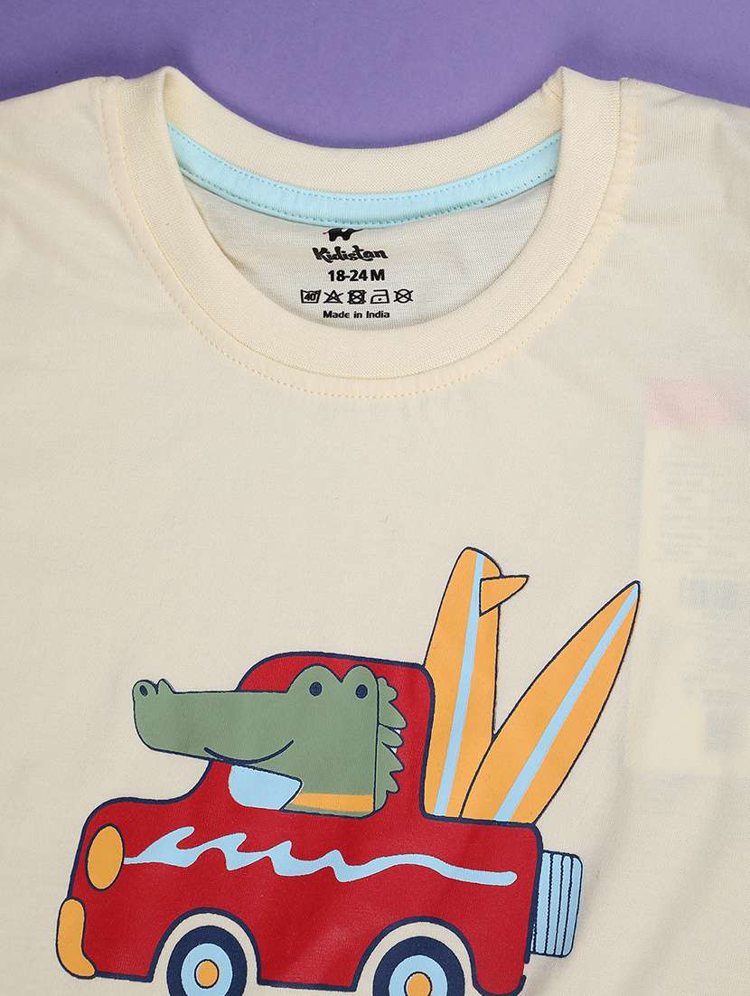 kids pack of 2 printed shorts co-ord set - 22177181 -  Standard Image - 2