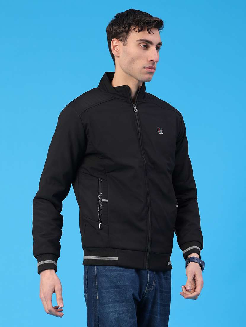 men solid long sleeve insulator bomber jacket - 22177203 -  Standard Image - 2