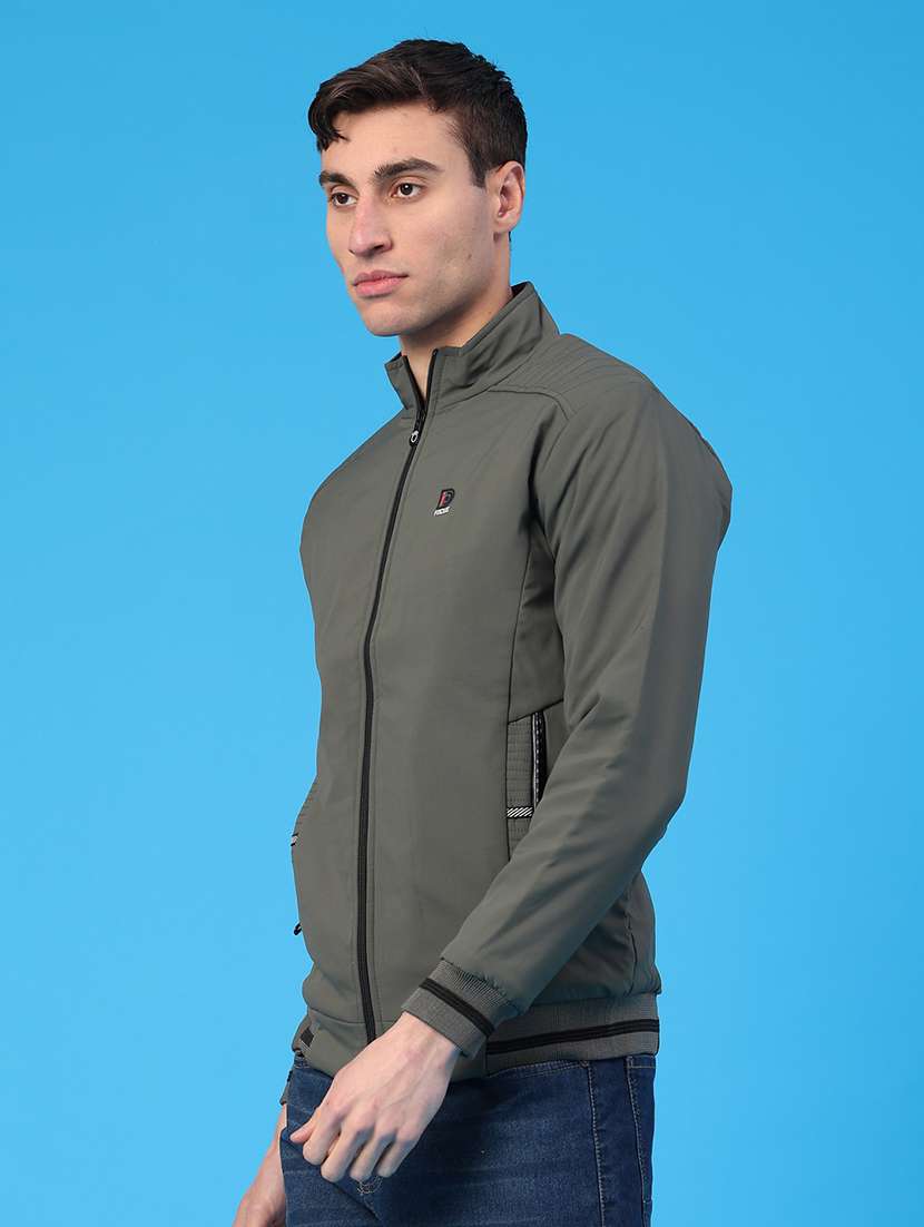 men solid long sleeve insulator bomber jacket - 22177278 -  Standard Image - 2