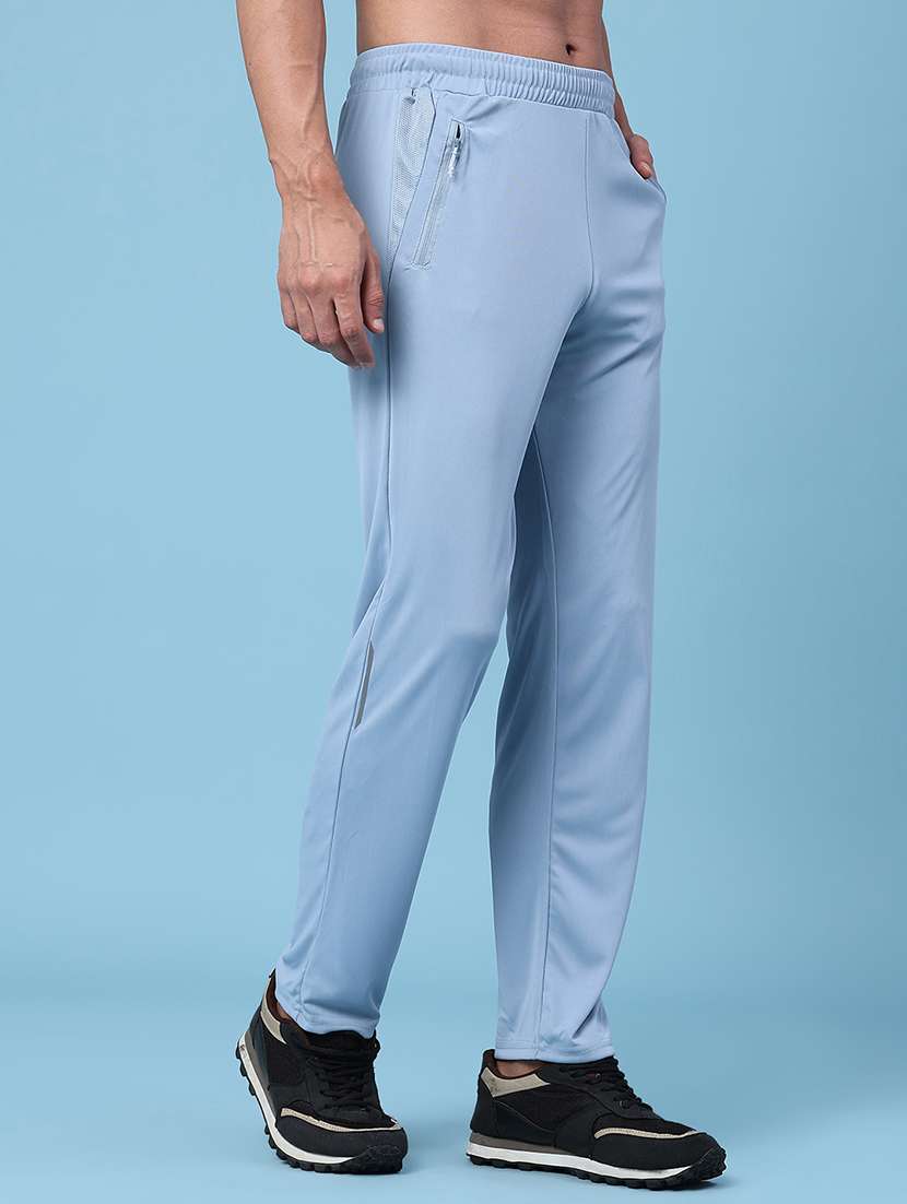 men solid mid rise regular fit track pant - 22177330 -  Standard Image - 2