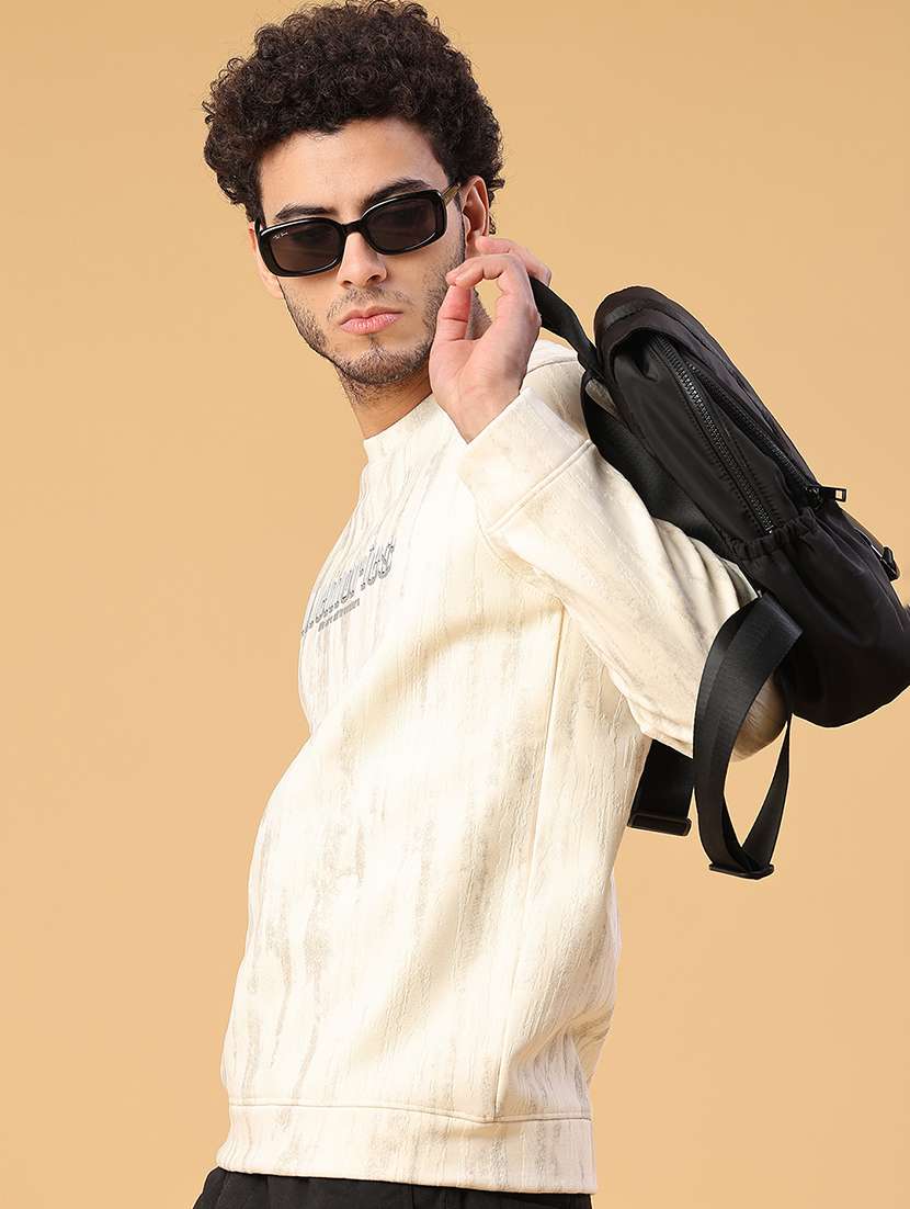 men printed long sleeve regular fit sweatshirt - 22177520 -  Standard Image - 2