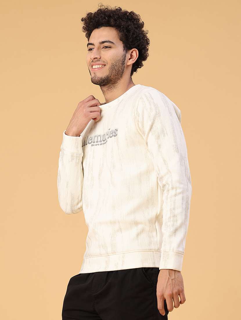 men printed long sleeve regular fit sweatshirt - 22177521 -  Standard Image - 2