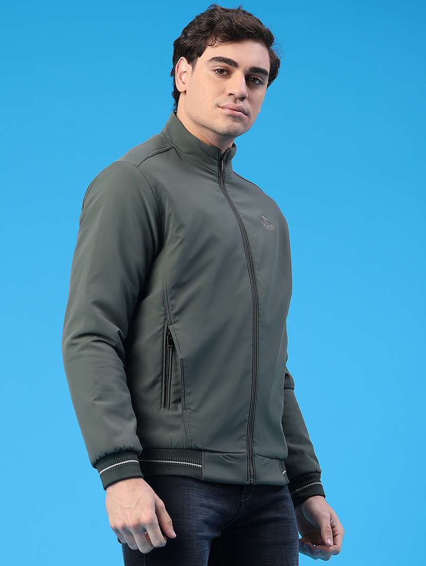 men solid long sleeve insulator bomber jacket - 22177645 -  Standard Image - 2