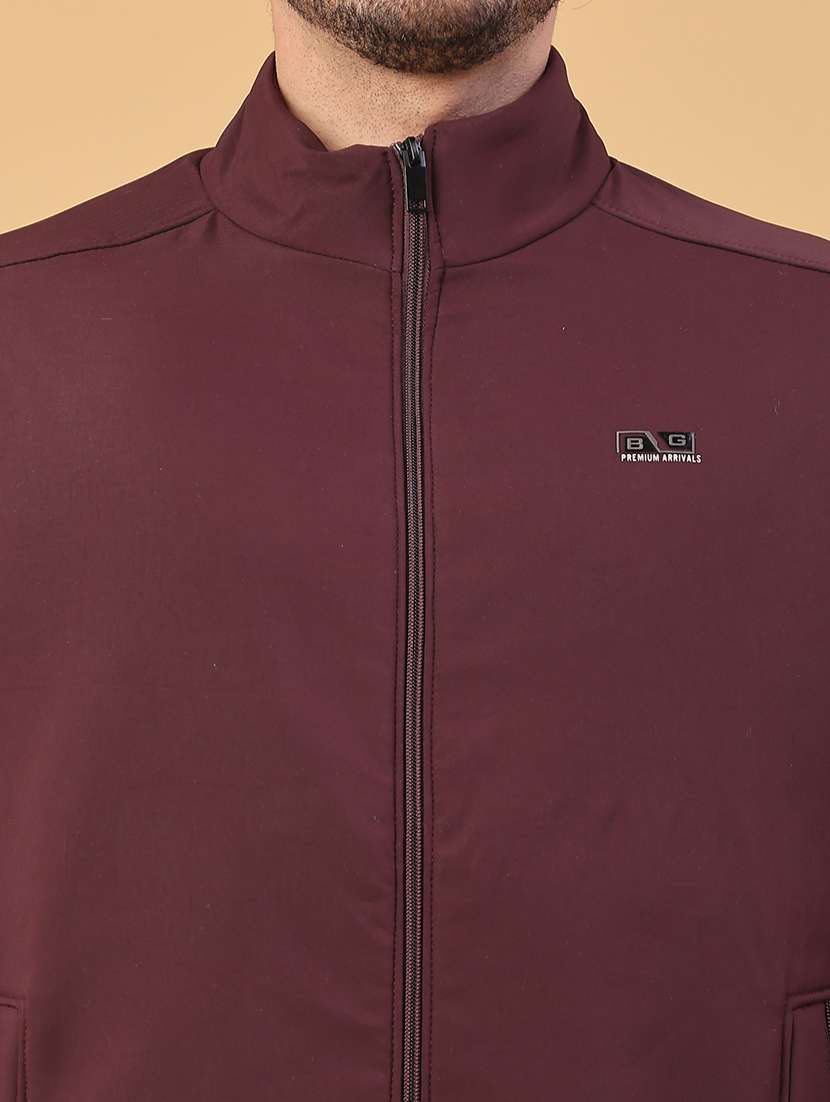 men solid long sleeve insulator bomber jacket - 22177654 -  Standard Image - 2