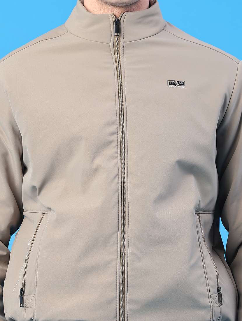 men solid long sleeve insulator bomber jacket - 22177655 -  Standard Image - 2