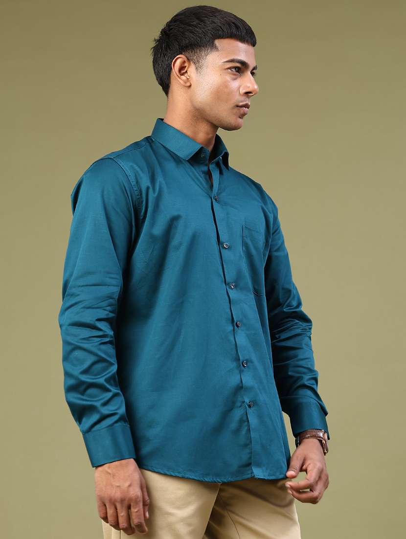 men solid long sleeve regular fit casual shirt - 22177668 -  Standard Image - 2