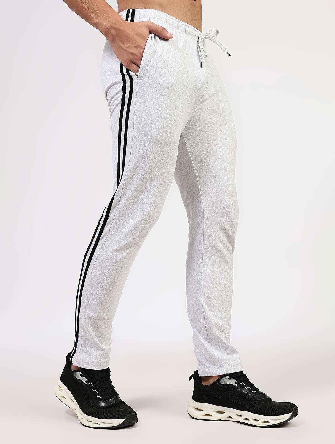 men solid mid rise track pant - 22177784 -  Standard Image - 2