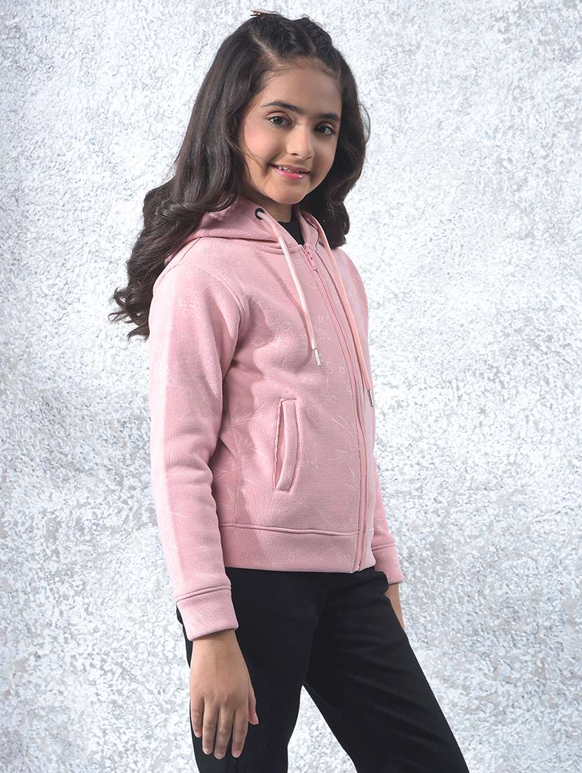 girls self designed long sleeve hooded sweatshirt - 22177899 -  Standard Image - 2