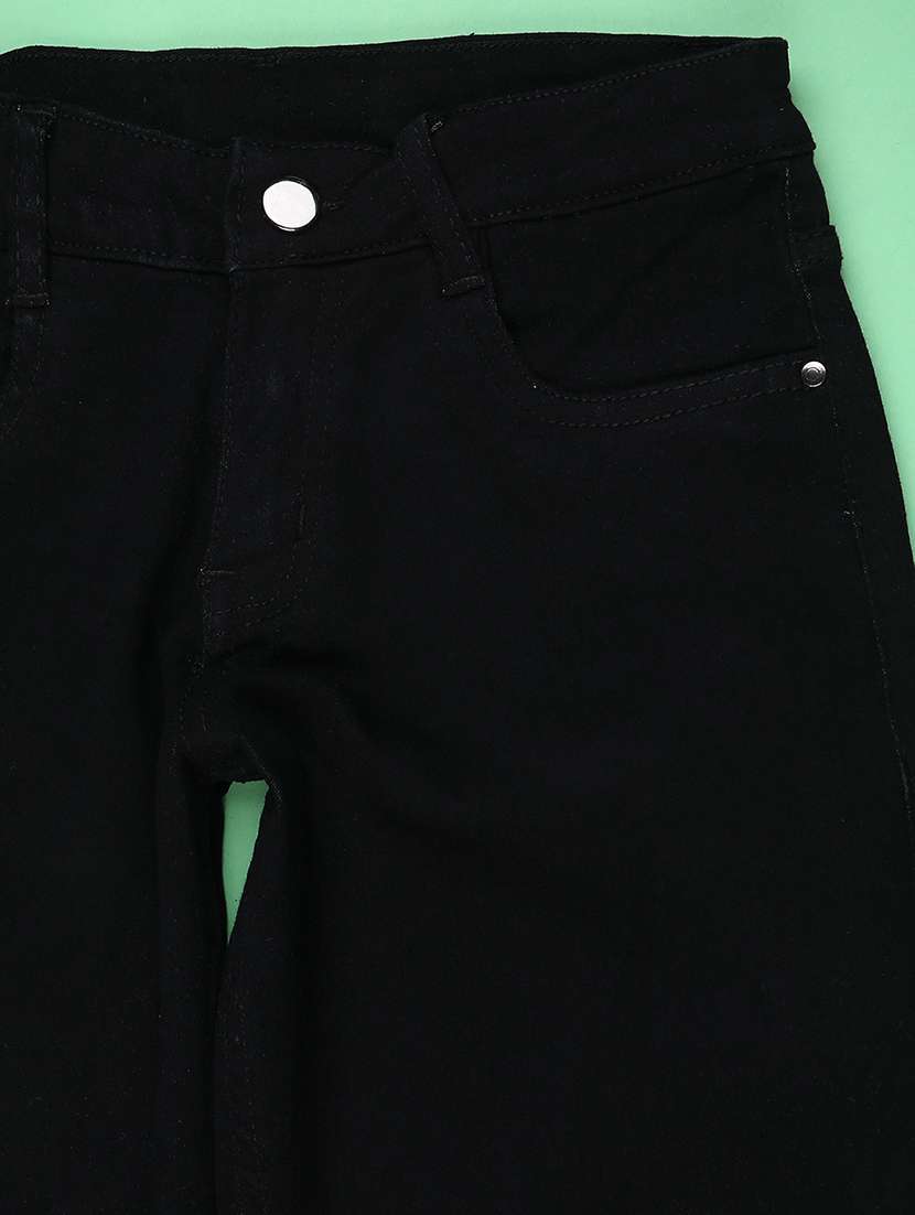 girls solid md rise straight jeans - 22177934 -  Standard Image - 2