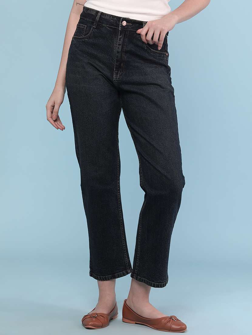 women plain mid rise slim fit jeans - 22177938 -  Standard Image - 2