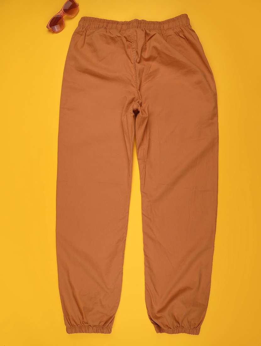 girls solid mid rise jogger - 22177978 -  Standard Image - 2