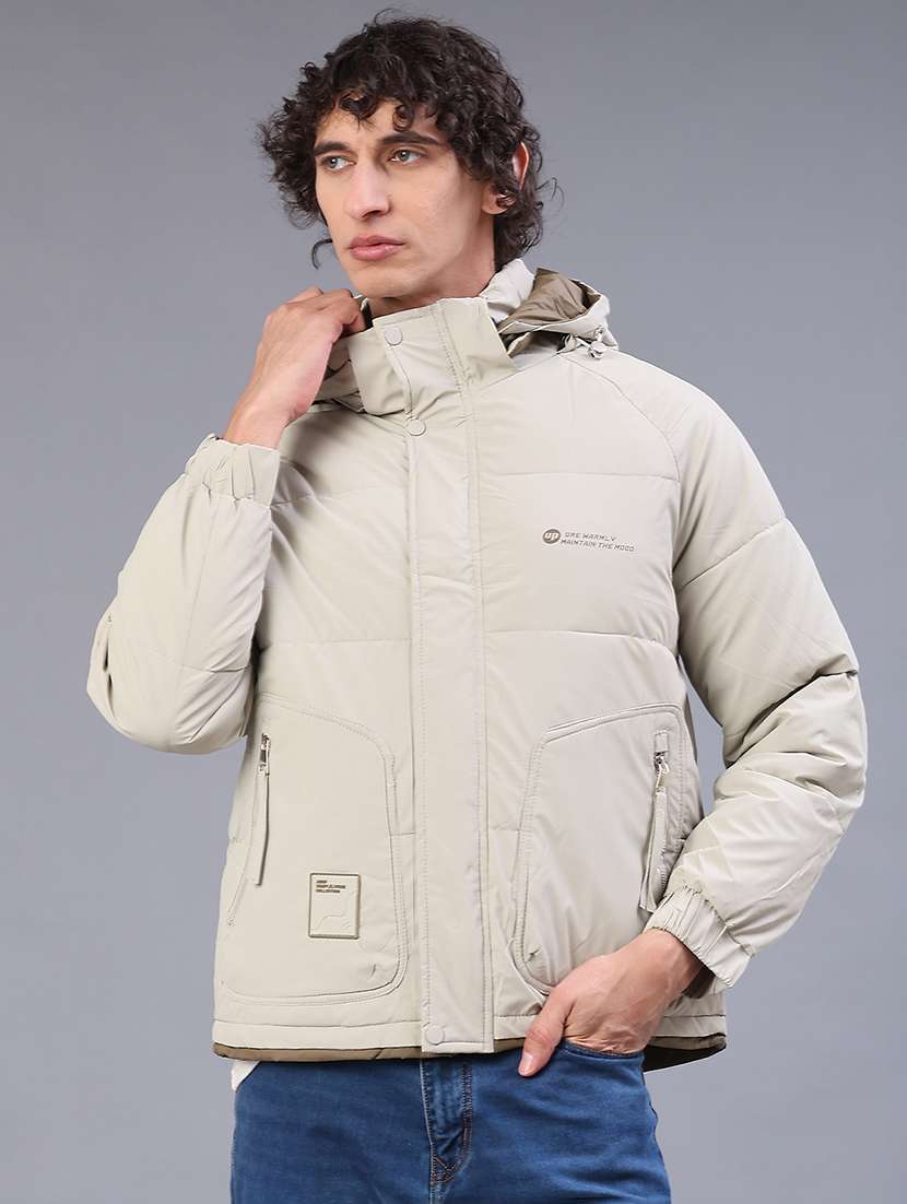 men solid long sleeve puffer jacket - 22177982 -  Standard Image - 2