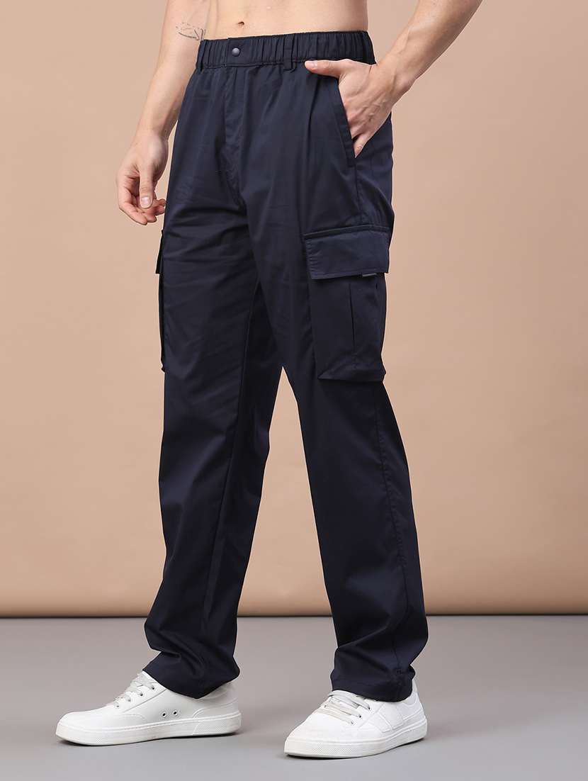 navy blue cotton cargos - 22178178 -  Standard Image - 2
