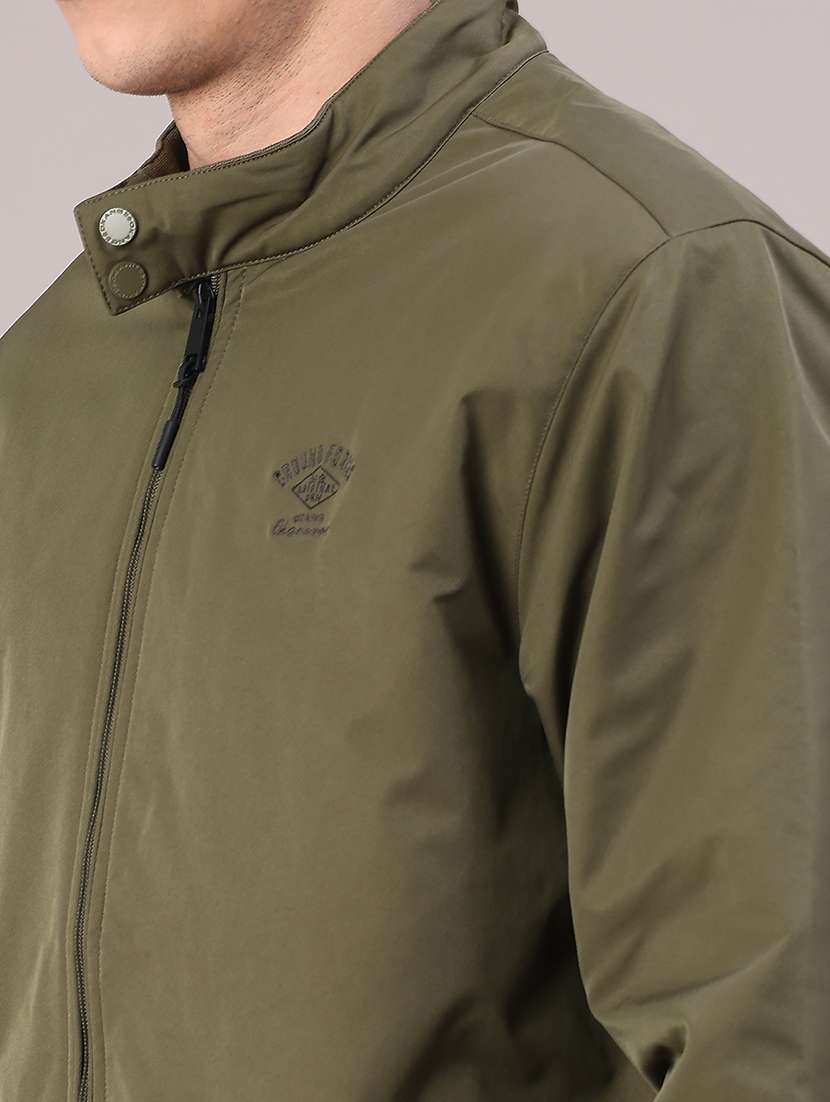 men solid long sleeve bomber jacket - 22178191 -  Standard Image - 2