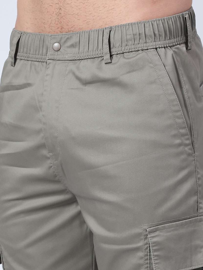 men solid mid rise regular fit cargo  - 22178227 -  Standard Image - 2
