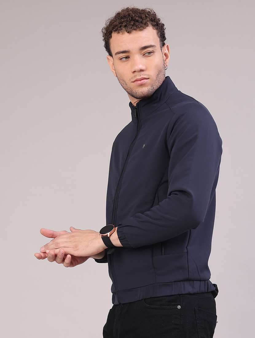 men solid long sleeve insulator bomber jacket - 22178235 -  Standard Image - 2