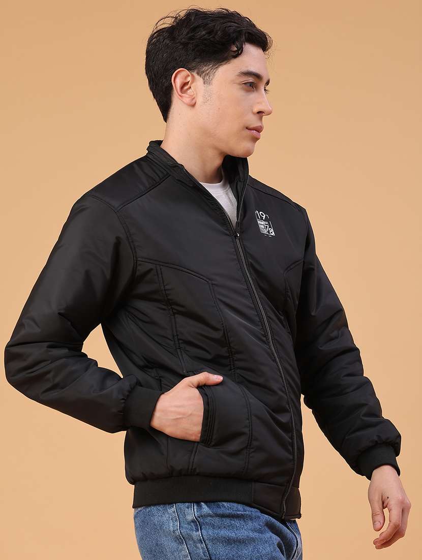 men solid long sleeve lightweight bomber jacket - 22178265 -  Standard Image - 2