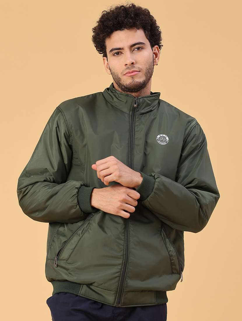 men solid long sleeve lightweight bomber jacket - 22178267 -  Standard Image - 2