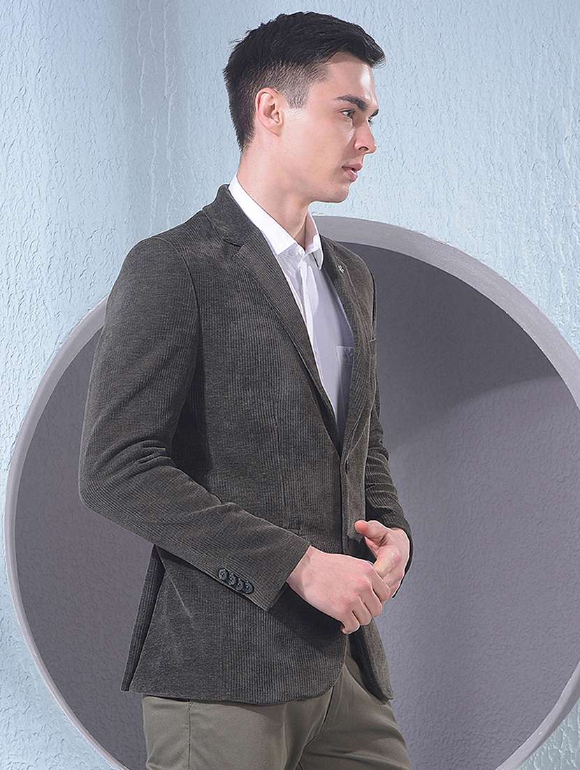 men solid long sleeve single breasted formal blazer - 22178286 -  Standard Image - 2