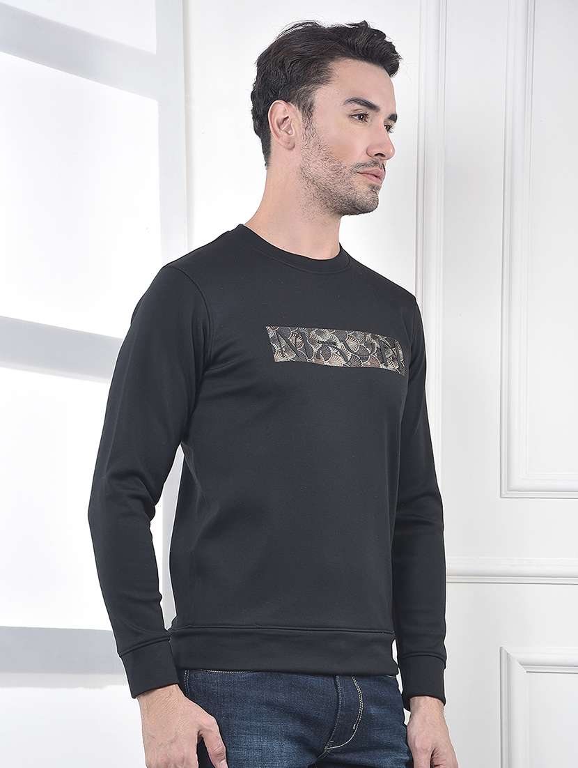 men chest print long sleeve regular fit sweatshirt - 22178302 -  Standard Image - 2